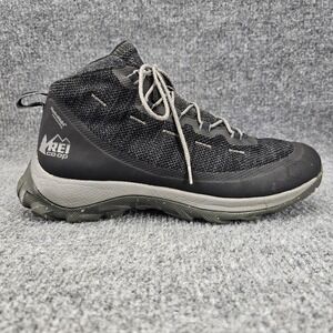 REI Co-Op Flash Mens Size 10 Black Grey Hydrowall Waterproof Hiking Boots